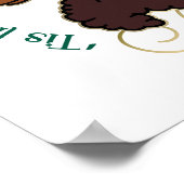 Poster Afro Unicorn 'Tis Season Holiday Unicorn (Coin)