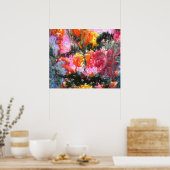 Poster "After rain sunset window", abstract, psychedelic (Cuisine)