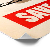 Poster afvalvet opslaan (Hoek)