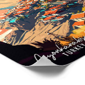 Poster Afyonkarahisar Turquie illustration de voyage vint (Coin)