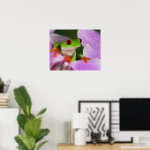 Poster Agalychnis callidryas. (Bureau à domicile)