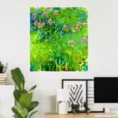 Poster Agapanthus par Claude Monet (Bureau à domicile)