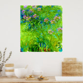 Poster Agapanthus par Claude Monet (Cuisine)