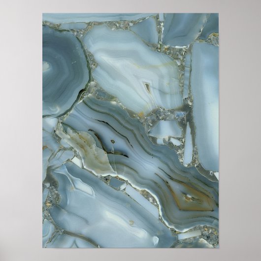 Poster Agate bleue (Devant)
