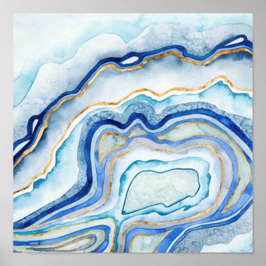 Poster Agate de cobalt II (Devant)