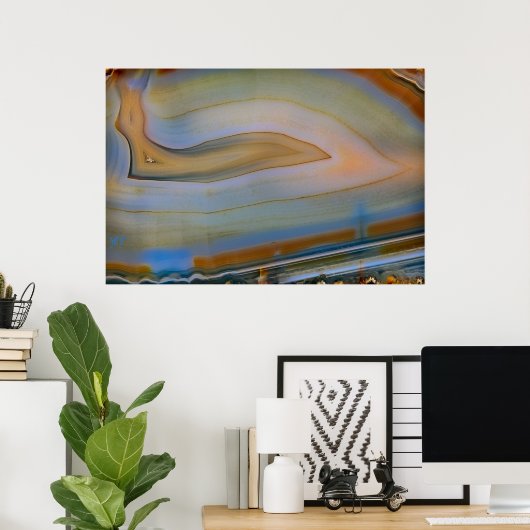 Poster Agate poli Opus 01 (Bureau à domicile)