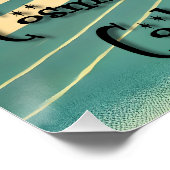 Poster Âge atomique Futuriste de l'espace Noir Cat Martin (Coin)