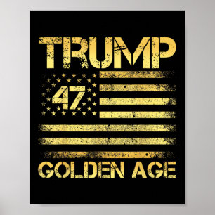 Poster Age D'Or 2025 Trump - États-Unis - Age D'Or De L'A