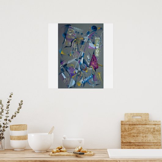 Poster Age d'or du jazz (Cuisine)