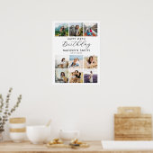 Poster Age personnalisé moderne Joyeux Anniversaire Photo (Cuisine)