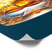 Poster Aged to Perfection Men 70th Whiskey Birthday (Coin)