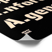 Poster "AGENCE D'APPLICATION DE LA LOI COPWATCH" drôle de (Coin)