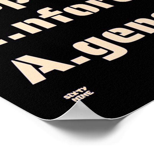 Poster "AGENCE D'APPLICATION DE LA LOI COPWATCH" drôle de (Coin)