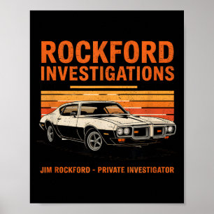 Poster Agence de détective Rockford - Dossiers Rockford