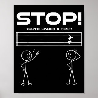 Poster Agence de musiqueamusante Note de musique Musique