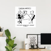 Poster Agence de rencontres avec une brasserie (Bureau à domicile)