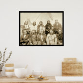 Poster Agence Pine Ridge Chiefs indiens SD 1891 (Cuisine)