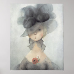 Poster Agenouillements de Mme 2597 désir devant