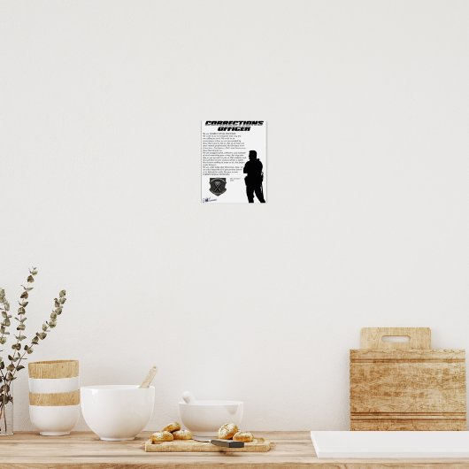 Poster agent correctionnel (Cuisine)