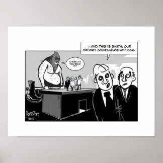 Poster Agent de conformité à l'exportation