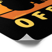 Poster AGENT DE L'APPLICATION DE LA LOI drôle de jardinag (Coin)