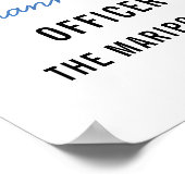 Poster Agent de police de l'année Employé de la ligne ble (Coin)