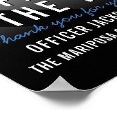 Poster Agent de police de l'année Reconnaissance des empl (Coin)