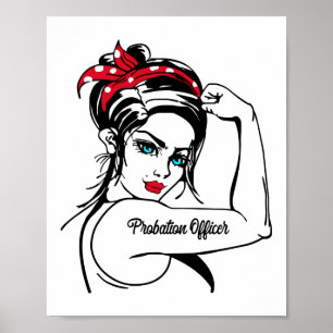 Poster Agent De Probation Rosie Le Riveter Pin Up