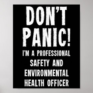 Poster Agent De Santé De l'environnement Et De Sécurité