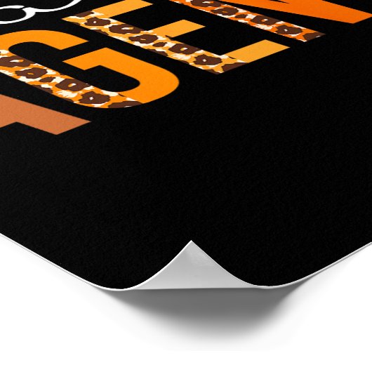 Poster Agent de voyage leopard Squad mignonne Automne Mer (Coin)