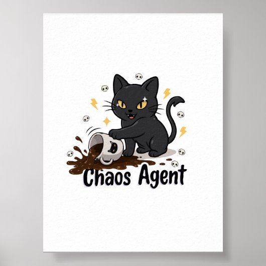 Poster Agent du chaos Black Cat (Devant)