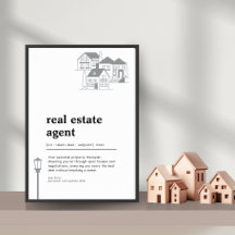 Agent Immobilier Drôle Définition Décor Mur