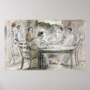 Poster Agent - M. Hobson De Markfield Et De La Famille