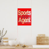 Poster Agent sportif Extraordinaire (Cuisine)