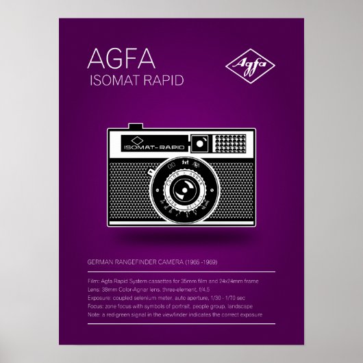 Poster Agfa Isomat Rapid (Devant)