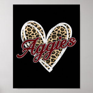 Poster Aggies personnalisées rétrogrades Hommes Femmes En