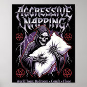 Poster Aggressive Napng Funny Heavy Metal Grim Reaper Sle (Devant)