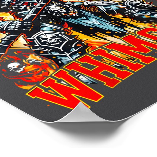 Poster Aggressively Whimsical Dark Fantasy Warrior Battle (Coin)