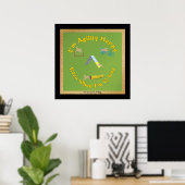 Poster Agilité heureuse (Bureau à domicile)