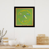 Poster Agilité heureuse (Cuisine)