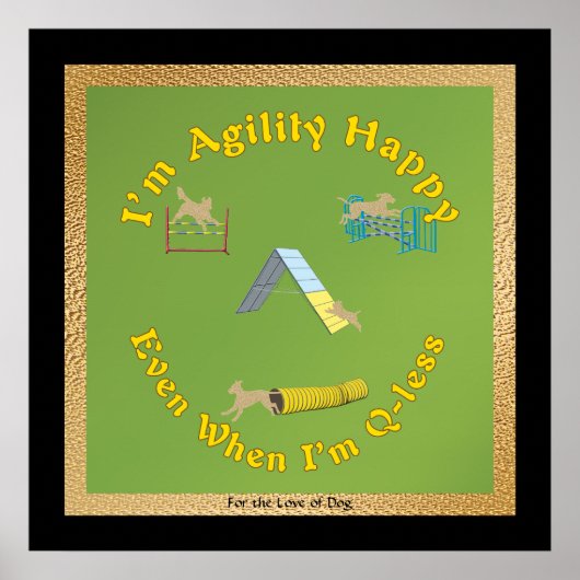Poster Agilité heureuse (Devant)