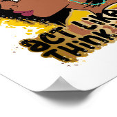 Poster Agir Comme Une Dame Pense Comme Un Patron Reine Me (Coin)