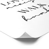 Poster Agir juste amour Mercy Walk Humbly (Coin)