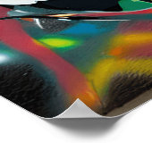 Poster Agissez avec des Graffiti Street Art mignons et Co (Coin)