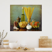 Poster aglio, olio e peperoncino (garlic, oil and chili) (Cuisine)