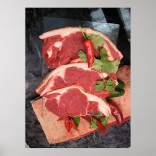 Poster Agneau au chili