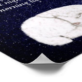 Poster Agneau dormant doux - Maintenant je me couche Priè (Coin)