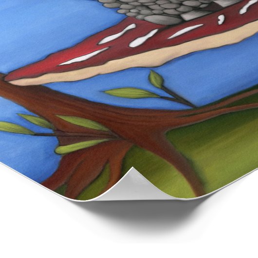 Poster Agneau sur un Champignon (Coin)