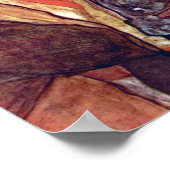 Poster Agony, La lutte contre la mort par Egon Schiele (Coin)