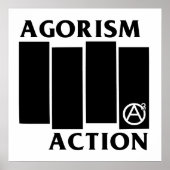 Poster Agorisme Anarchie Action Black Drapeau (Devant)